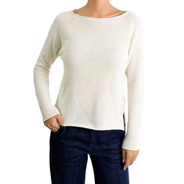 Maglioncino misto cashmere tinta unita 